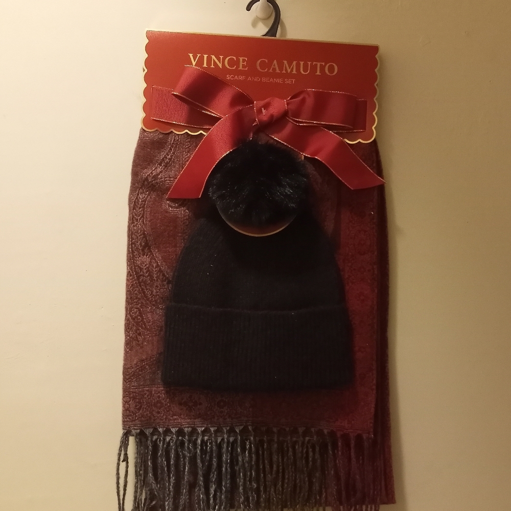 Vince Camuto Scarf and Beanie Hat Gift Set ~ Free Shipping! ☆